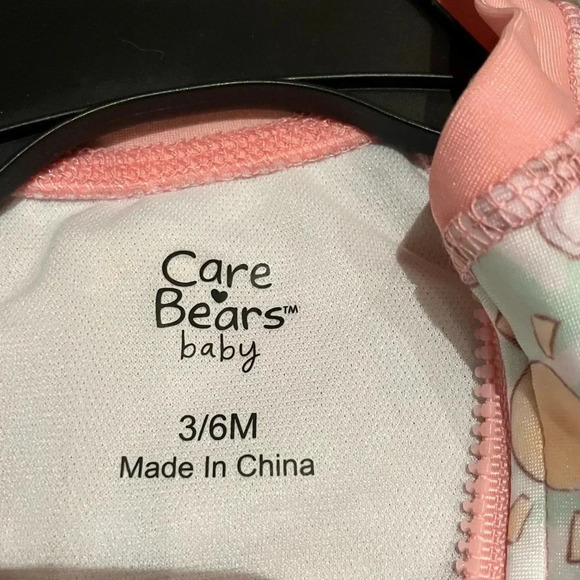NWT Care Bears Swim Rash Guard Onesie with Ruffle Bottom 50+ UPF (3-6 Months) - Picture 3 of 5